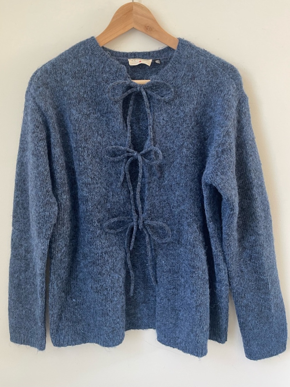 Cozy Tie-Front Knit Sweater